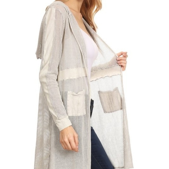 T PARTY FASHION CARDIGAN SAGE DUSTER LIMITED SM-MD - Picture 4 of 4